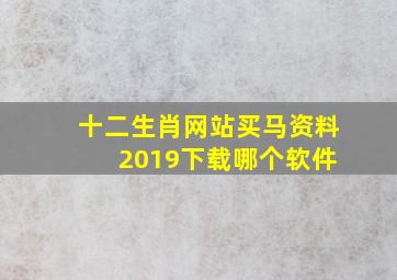 十二生肖网站买马资料 2019下载哪个软件